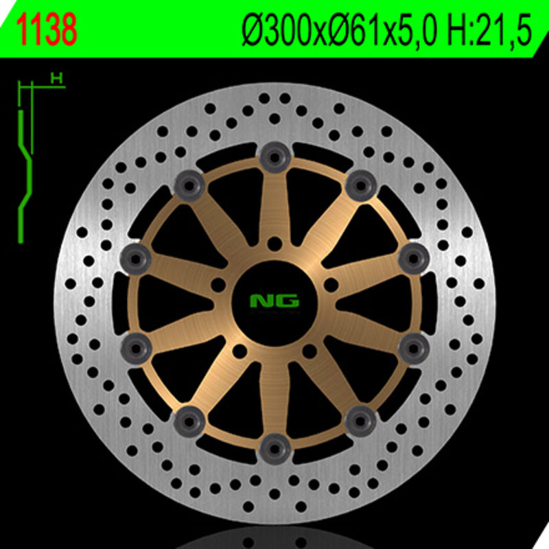 Ng Runda de disc de frână 1138