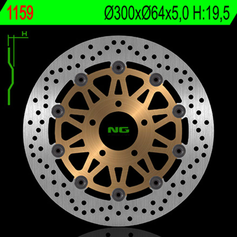 NG Runda de disc de frână 1159