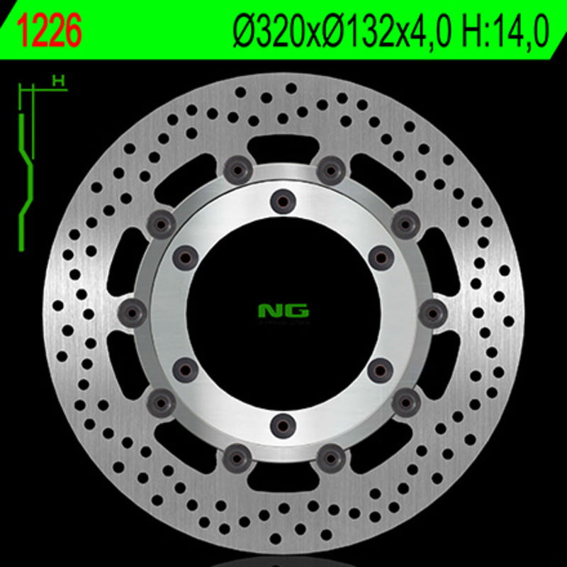 NG Runda de disc de frână 1226