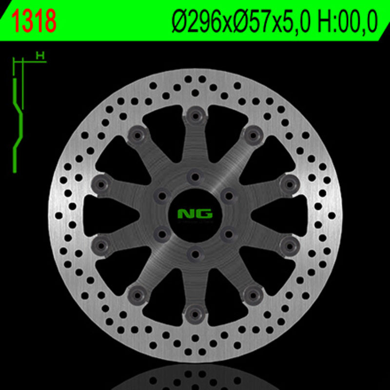 NG Runda de disc de frână 1318