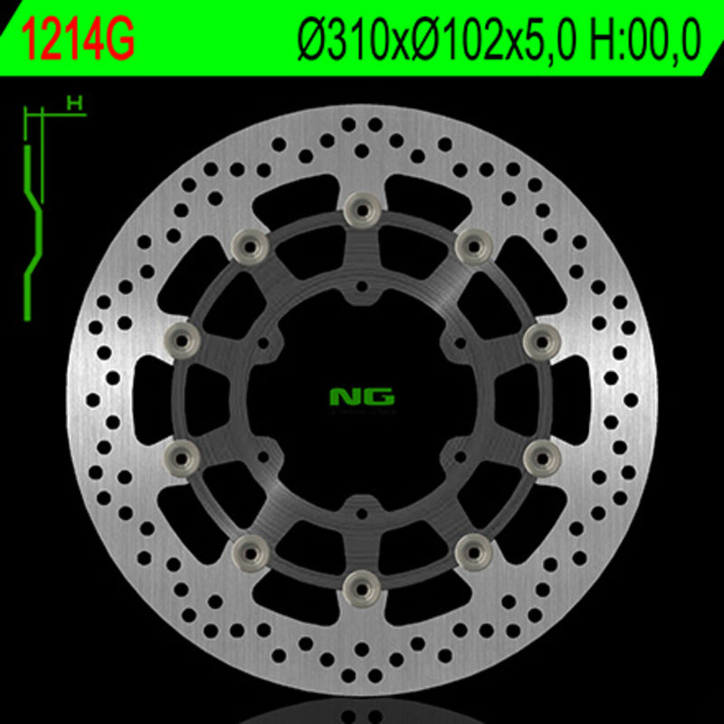 Ng Runda de disc de frână 1214G