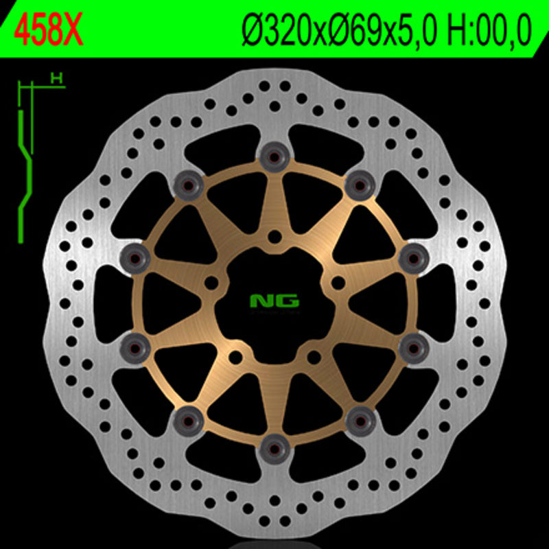 Ng Brake Disc Wave 458X