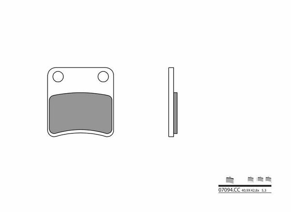 SCEMBO SCOOTER CAROFER CERAMIC PADURI - 07092CC 07092