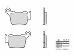 BREMBO Off-Road Sintered Metal Brake pads - 07BB27SX 07BB27SX