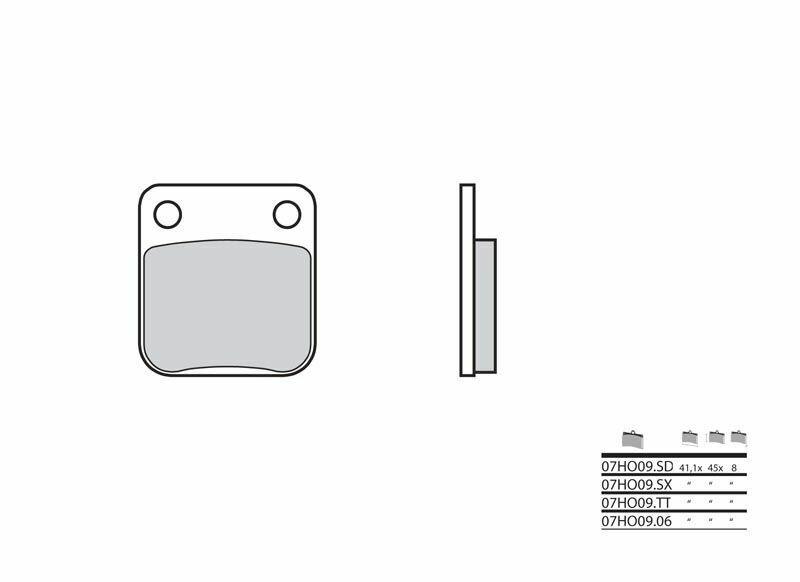 BREMBO Street Carbon Ceramic Brake pads - 07HO0906 07HO0906