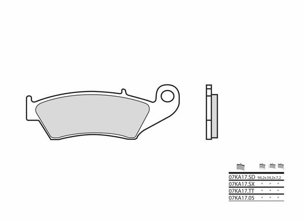 BREMBO Off-Road Sintered Metal Brake pads - 07KA17SD 07KA17SD 