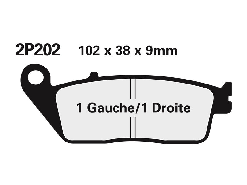 NISSIN Stradă /Off-Road Plăcuțe de frână din metal sinterizat - 2P-202ST 2P-202ST 