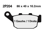 Plăcuțe de frână semi-metalice NISSIN Street - 2P-204NS 2P-204NS 