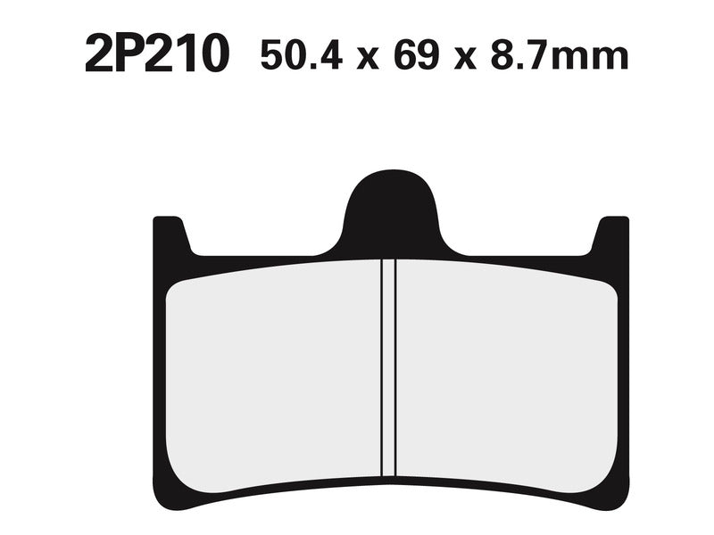 Plăcuțe de frână semi-metalice NISSIN Street - 2P-210NS 2P-210NS 