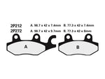 Plăcuțe de frână semi-metalice NISSIN Street - 2P-212NS 2P-212NS 