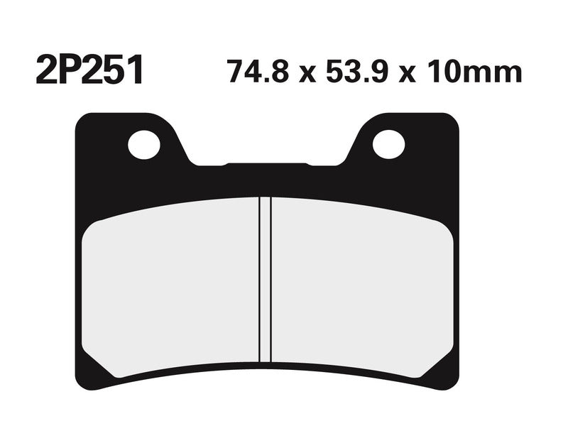 NISSIN Street /Off-Road Plăcuțe de frână din metal sinterizat - 2P-251ST 2P-251ST 