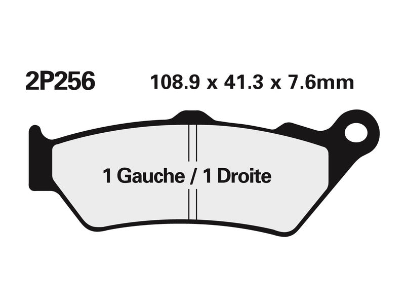 Plăcuțe de frână semi-metalice NISSIN Street - 2P-256NS 2P-256NS 