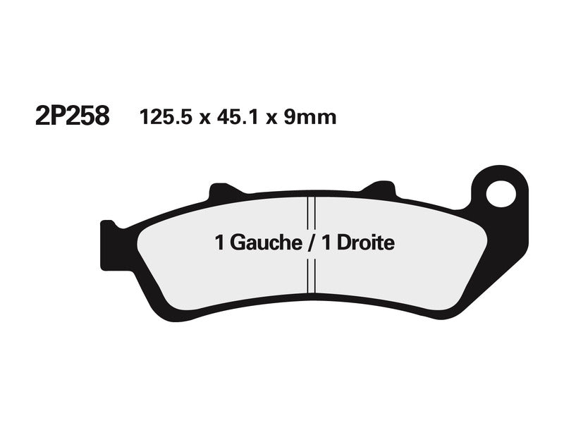 NISSIN Street /Off-Road Plăcuțe de frână din metal sinterizat - 2P-258ST 2P-258ST 