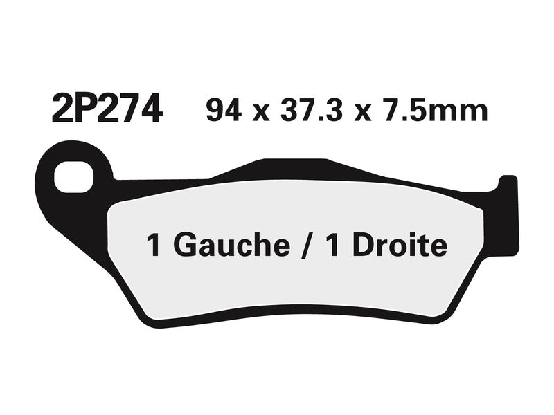 NISSIN Stradă /Off-Road Plăcuțe de frână din metal sinterizat - 2P-274ST-MX 2P-274ST-MX 