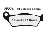 NISSIN Stradă /Off-Road Plăcuțe de frână din metal sinterizat - 2P-274ST-MX 2P-274ST-MX 