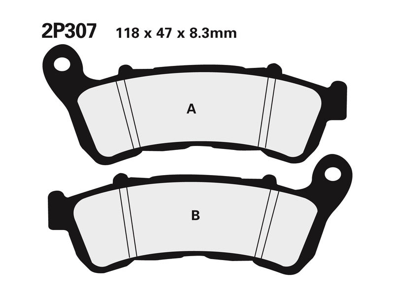 NISSIN Street /Off-Road Plăcuțe de frână din metal sinterizat - 2P-307ST 2P-307ST 