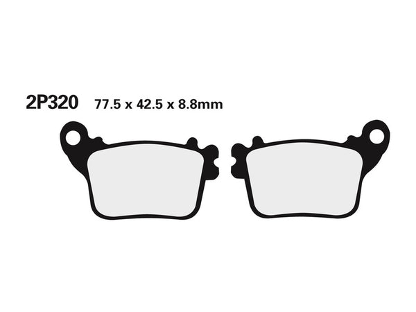 NISSIN Street /Off-Road Plăcuțe de frână din metal sinterizat - 2P-320ST 2P-320ST 