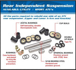 Toate bilele de suspensie spate independentă Sportiv Polaris 300/400 HO 4X4 50-1057