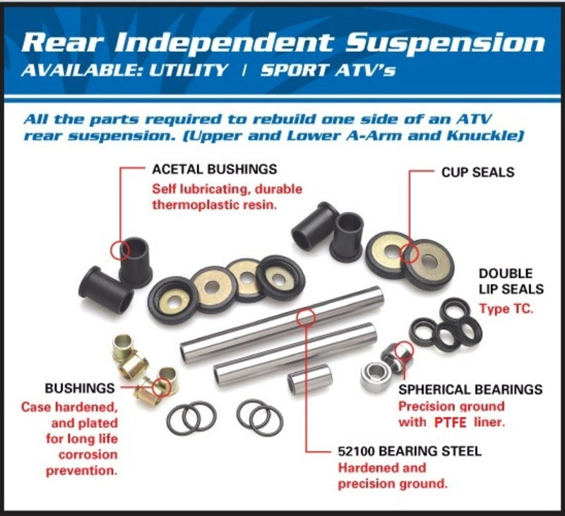 Toate bilele de suspensie spate independentă Polaris 50-1072