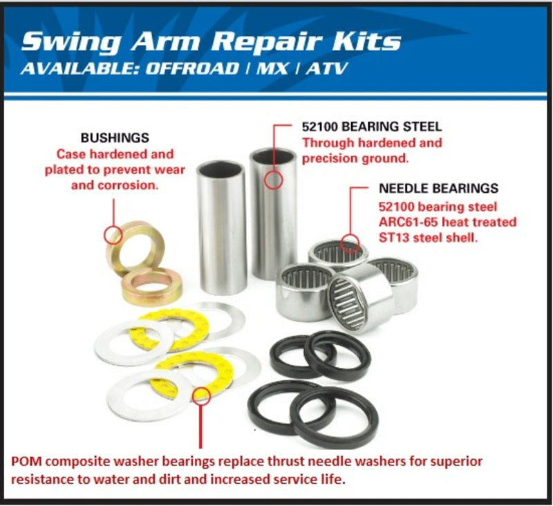 Toate bilele de reparație a brațelor swing kit KTM/Husqvarna 28-1087