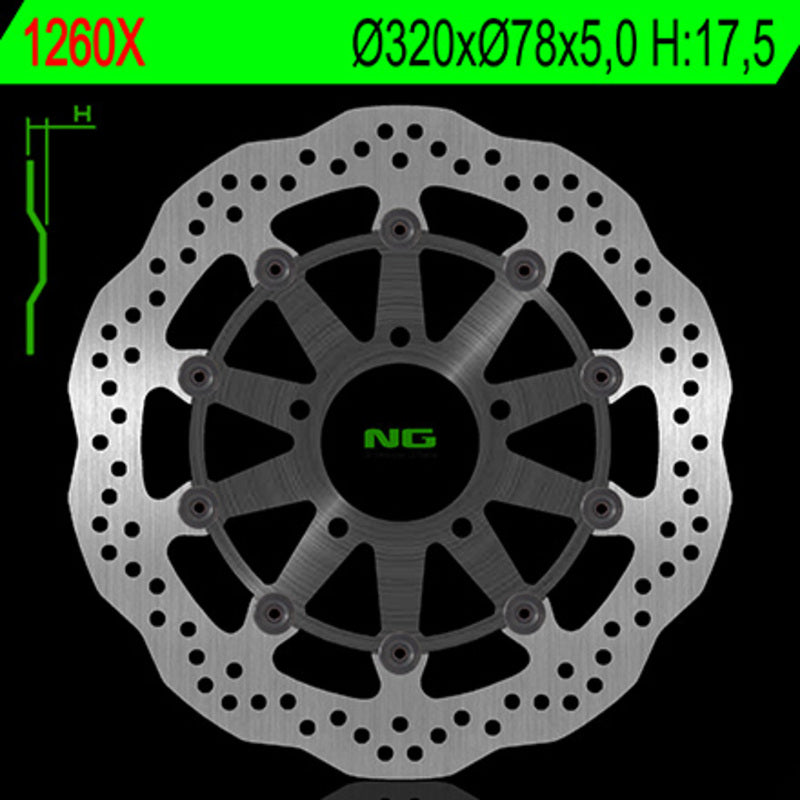 Ng undă de disc de frână 1260xg