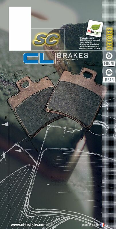 CL BRAKES Scooter Sintered Metal Brake pads - 3096SC 3096SC