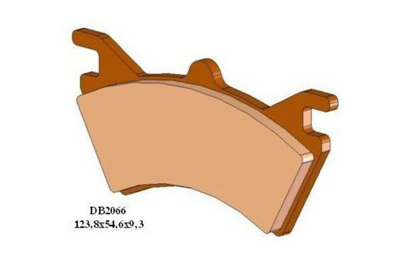 Tecnium off-road/ATV Sintered Metal Brake Pads-DB2066-QDN 1049290