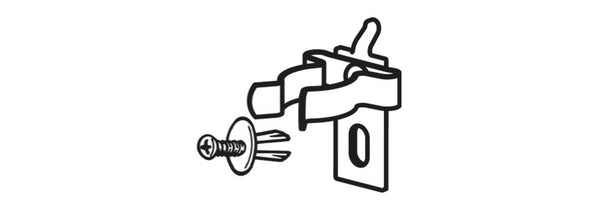 Beta Spring Hook for Shop Furniture Ø19mm Aluminum with Screw 08880254