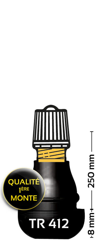 BIHR TR412 Supapă de anvelope cauciucate - pachet de 1001014