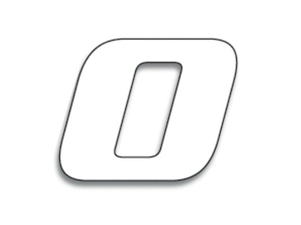 Număr de cursă Blackbird 0 20x25cm alb 5049/10/0