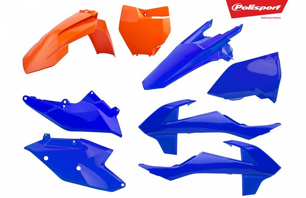 Policeport Plastic Kit Orange/Blue KTM SX/SX-F 90792