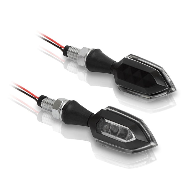 V Parts Zinc LED Blinkers-Universal (ST-01264LEDE)