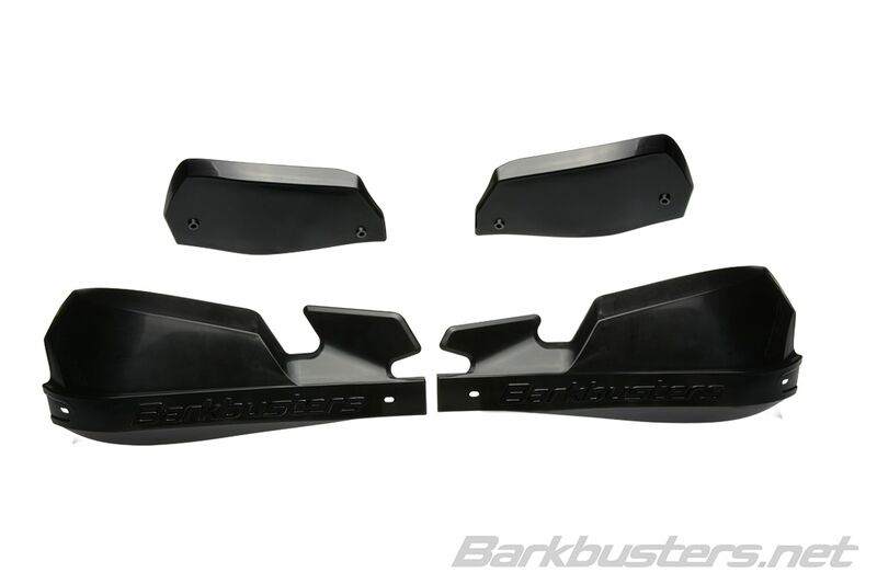 Barkbusters VPS MX Set de plastic de gardă de mână doar negru pe negru cu deflector VPS-003-01-BB