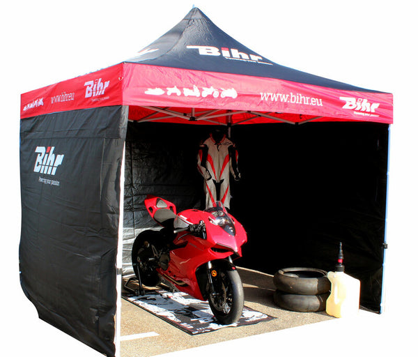 BIHR Home Track Race TenT 3x3m cu 3 panouri laterale detașabile3x3-IVW