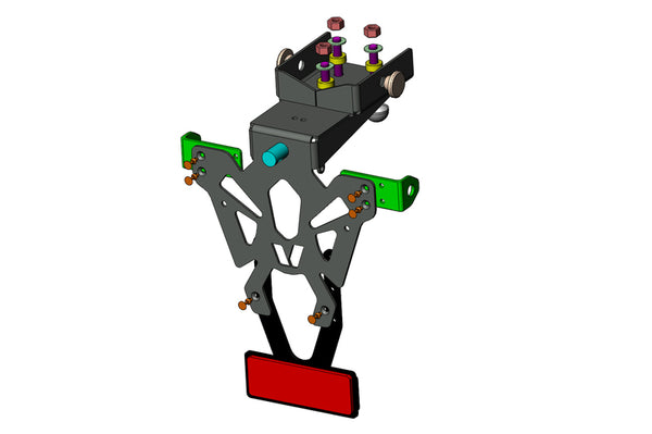 V Parts License Plate Holder Black Yamaha YZF-R1 C8-PY016