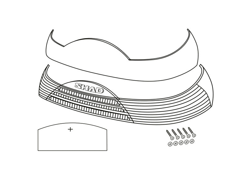 Shad SH46 Reflectoare Red D1B465CAR