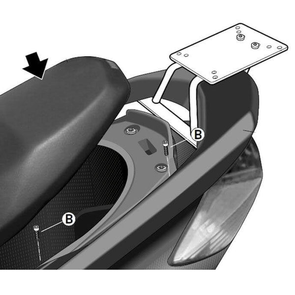 Shad Top Master Fitting Set - Yamaha Y0cy17st