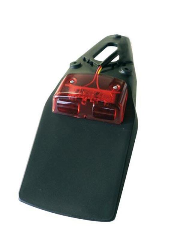 BIHR Reaar Fender Extension Black W/ LED Lightst-6199