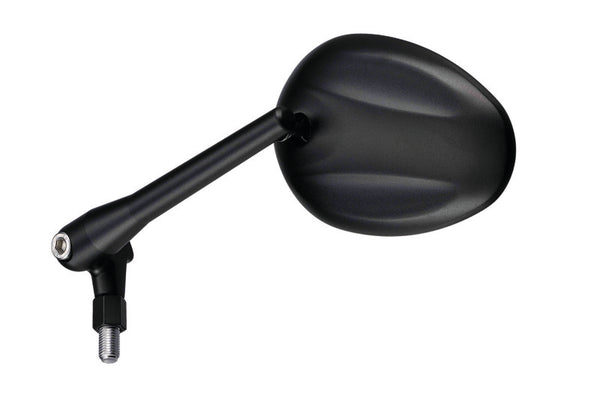 Bihr Pebble Mirror Universal M10/125 - Negru (pereche) AL9990095B