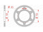 AFAM Oțel Self -Cleaning Sprock din spate 10212 - 520