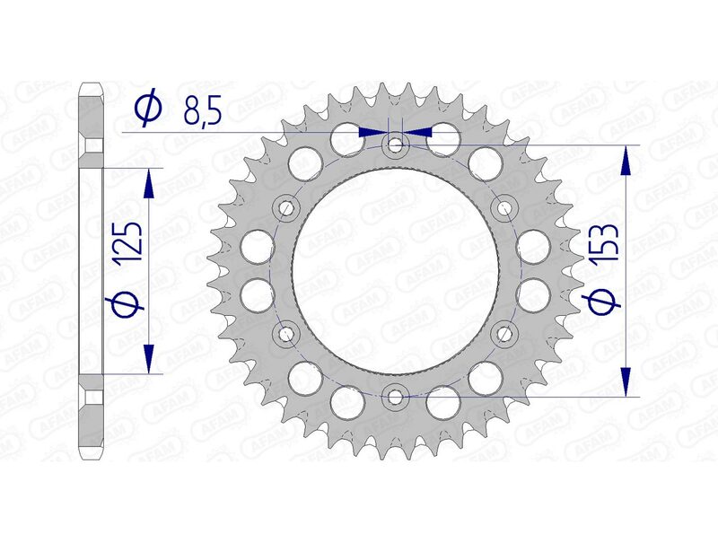 AFAM ALUMINUM ULTRA -TRA -LUMINĂ Spropet din spate 11212 - 520