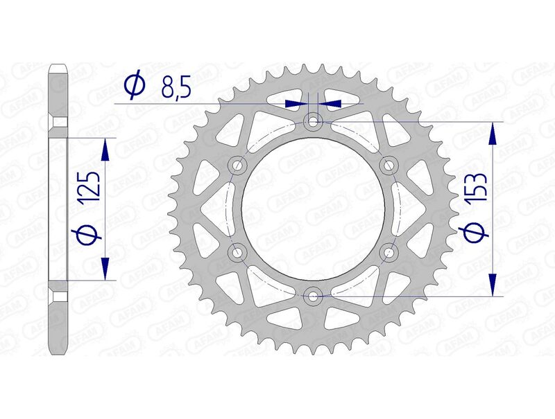 AFAM ALUMINUM ULTRA -TRA -LUMINĂ Spropet din spate 11212 - 520