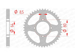 AFAM Steel Standard Rear Sprock 12200 - 428