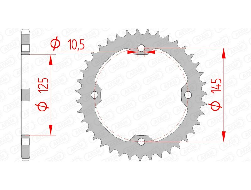 AFAM Oțel Standard SPROKE 12407 - 520