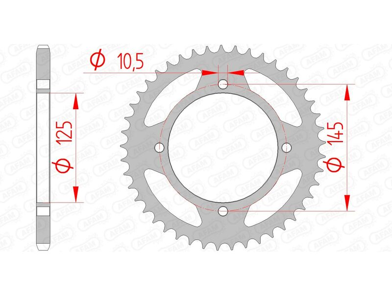 AFAM STANDARD STANDARD STANDARD SPRAP 12505 - 520