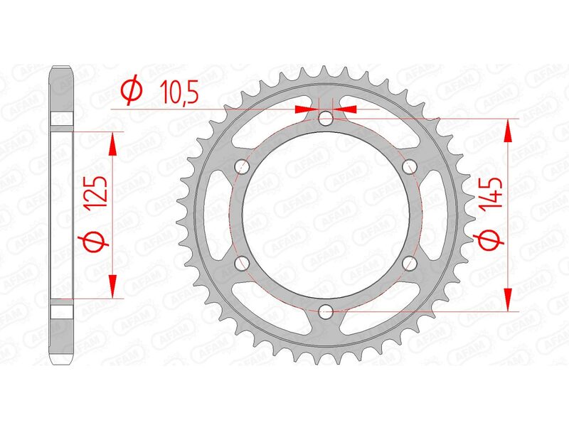 AFAM STANDARD STANDARD STANDARD PROCK 12603 - 525