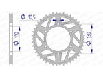 AFAM aluminum rear spoken 13814 - 520