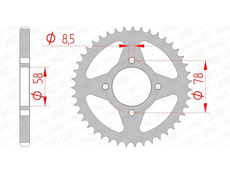 AFAM STANDARD STANDARD SPARTER SPRAPET 14201 - 428