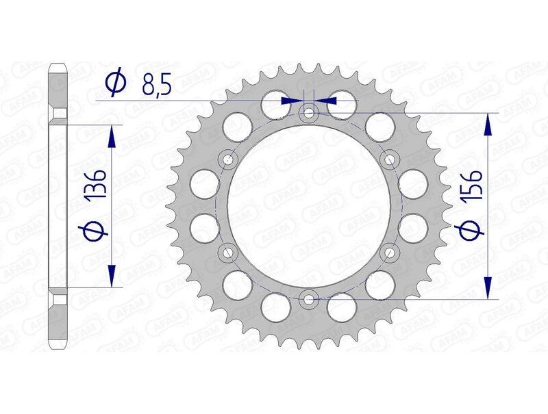 AFAM ALUMINUM DRIVIND RĂZBOI 15206 - 520