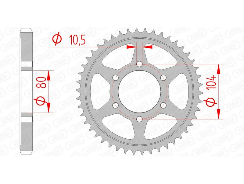 AFAM Oțel Standard Sprock 16604 - 530